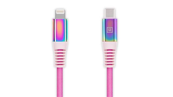 Кабель REAL-EL USB Type-C - Lightning (M/M), 1 м, Rainbow (EL123500054)