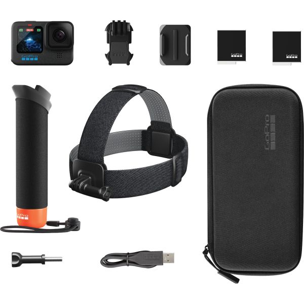 GoPro HERO 12 Black + Enduro + Head Strap + Handler Floating (CHDRB-121-RW)