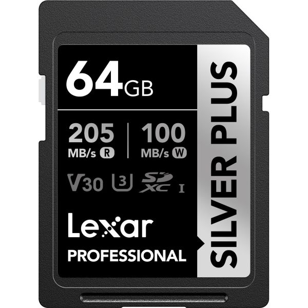 Lexar 64GB Professional SILVER PLUS UHS-I SDXC