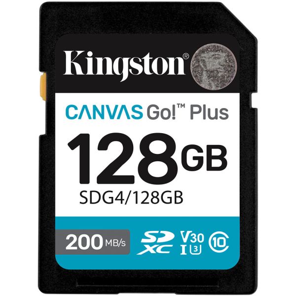 Kingston 128 GB SDXC Canvas Go! Plus UHS-I U3 V30 Class 10 (SDG4/128GB)