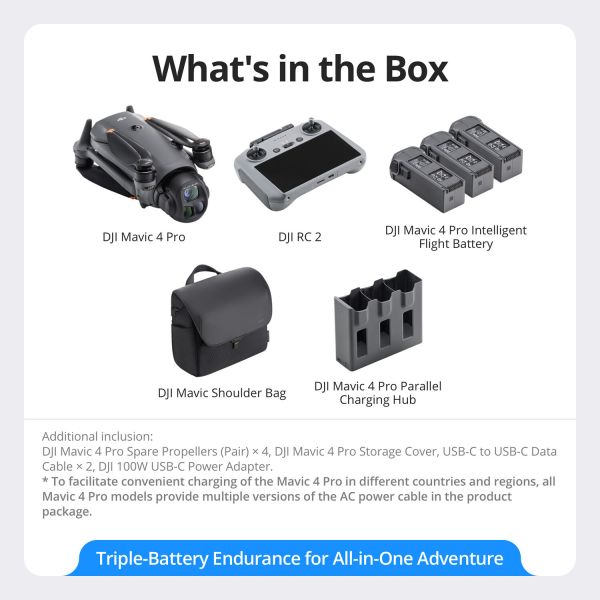 DJI Mavic 4 Pro Fly More Combo RC 2 (CP.MA.00000848.01, CP.MA.00000859.01)