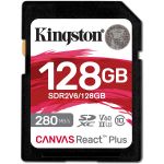 Kingston 128 GB SDXC Class 10 UHS-II U3 Canvas React Plus (SDR2V6/128GB)