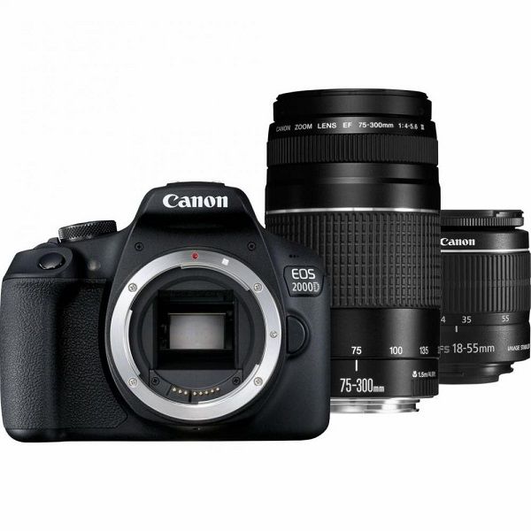 Canon EOS 2000D kit (18-55 DC III + 75-300) (2728C021)