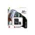 Kingston 64 GB microSDXC Class 10 UHS-I Canvas Select Plus + SD Adapter SDCS2/64GB