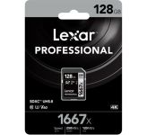 Lexar 128 GB SDXC UHS-II U3 V60 Professional 1667x LSD128CB1667 Lexar 128 GB SDXC UHS-II U3 V60 Professional 1667x LSD128CB1667
