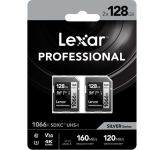 Lexar 128GB SDXC UHS-I U3 V30 Professional 1066x (2-Pack) Lexar 128GB SDXC UHS-I U3 V30 Professional 1066x (2-Pack)