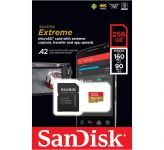 SanDisk 256 GB microSDXC UHS-I U3 Extreme A2 + SD Adapter SDSQXA1-256G-GN6MA SanDisk 256 GB microSDXC UHS-I U3 Extreme A2 + SD Adapter SDSQXA1-256G-GN6MA