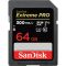 SanDisk 64 GB SDXC UHS-II U3 V90 Extreme Pro (SDSDXDK-064G-GN4IN)