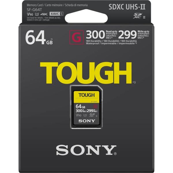 Sony 64 GB SDXC UHS-II U3 V90 TOUGH SF64TG
